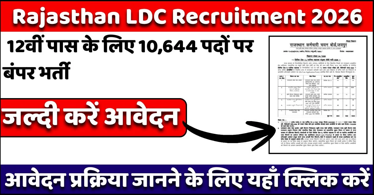 Rajasthan LDC Recruitment 2026